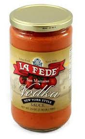 La Fede Vodka Sauce, 24 oz ( Case of 6- Jars)