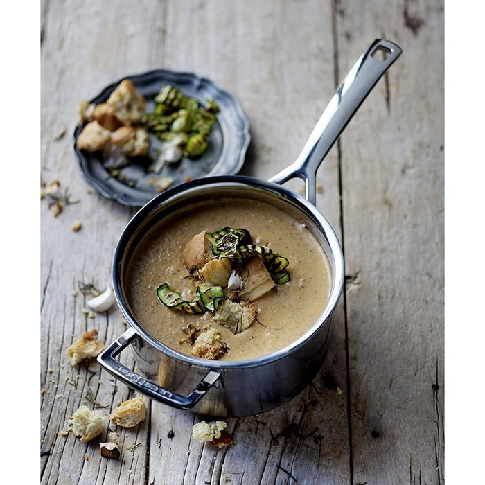 Le Creuset Classic 3 Ply Stainless Steel Saucepan with Lid - 20cm