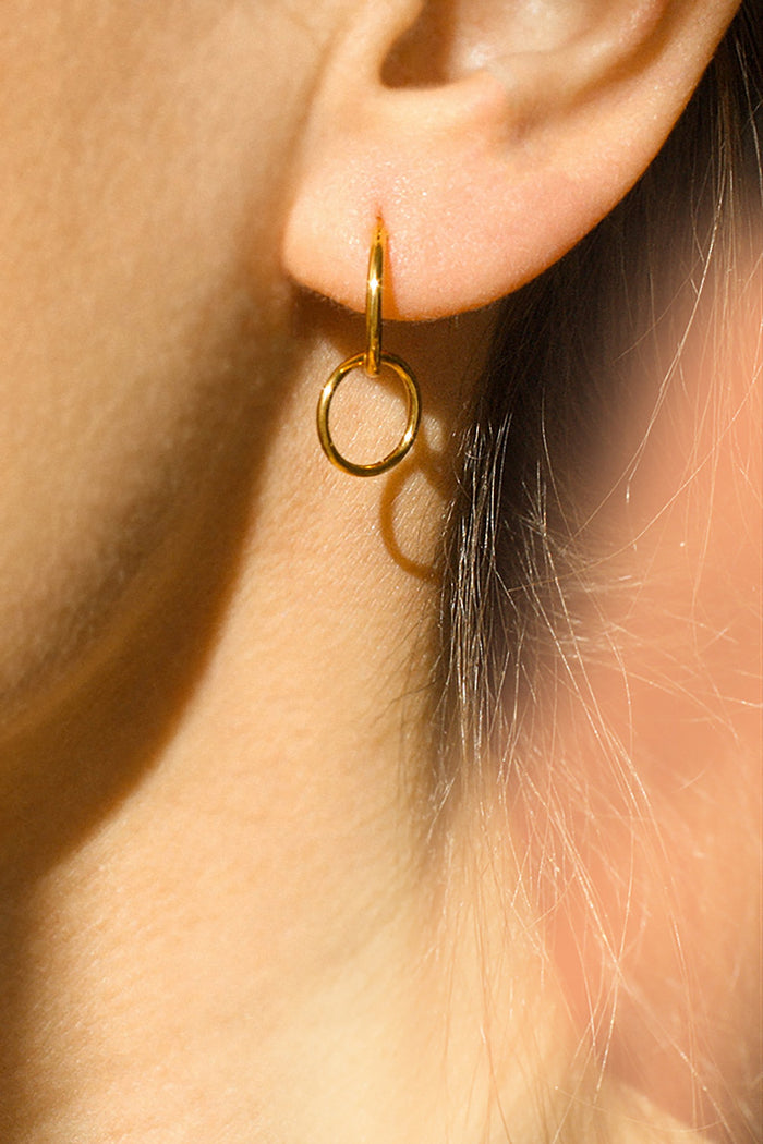 Accessories - Lewis Earring Hoop Gold <br> By Neinties