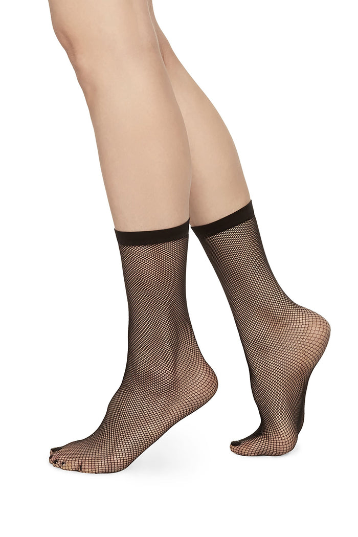 liv net socks black by Swedish Stockings on thegreenlabels.com