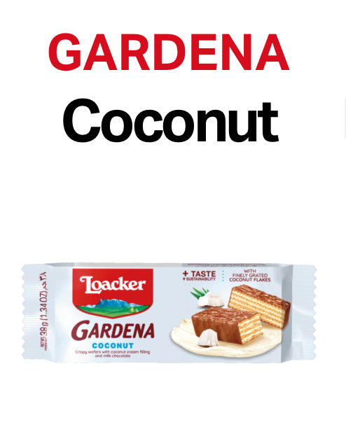 Loacker Gardena Coconut Wafers, Each/1.34oz (25-Packs)