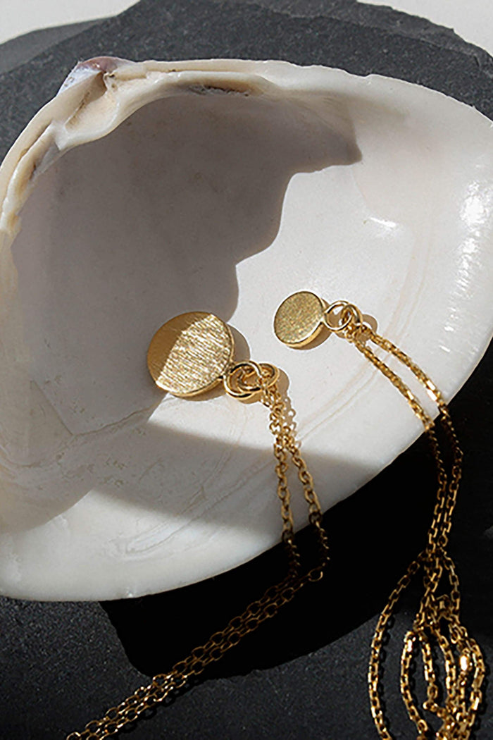 lumi necklace gold by Neinties on thegreenlabels.com