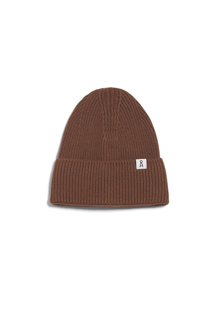 shop maax beanie cacao by armedangels at thegreenlabels