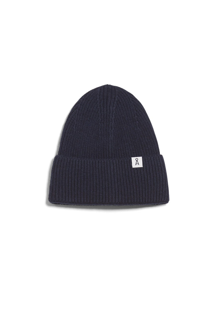 shop maax beanie depth navy by armedangels at thegreenlabels