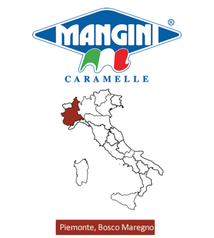 Mangini Menta Ripiena Hard Candy, 5.29 oz (14-Pack Case