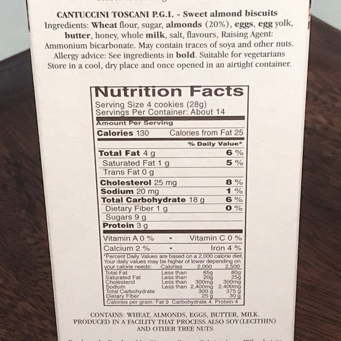 MASINI, CANTUCCINI ALMOND BISCOTTI 14oz. (8-Packs )