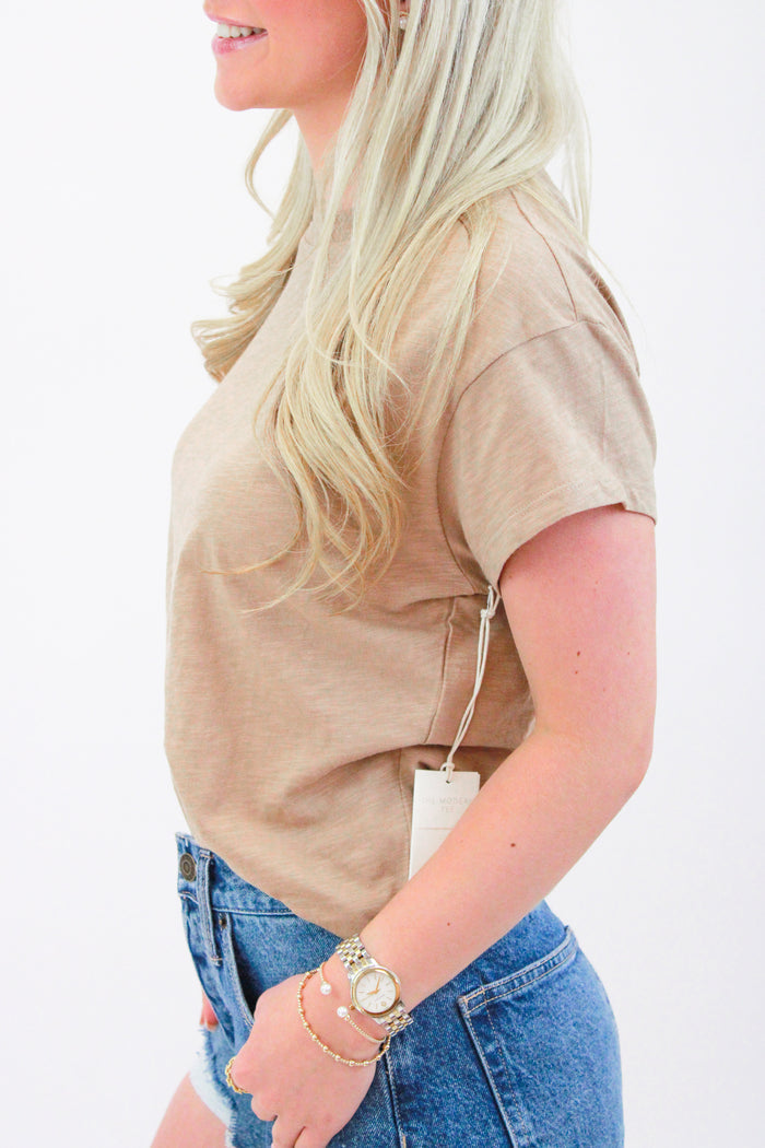Modern Slub Tee, Iced Coffee