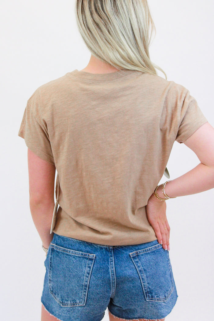 Modern Slub Tee, Iced Coffee