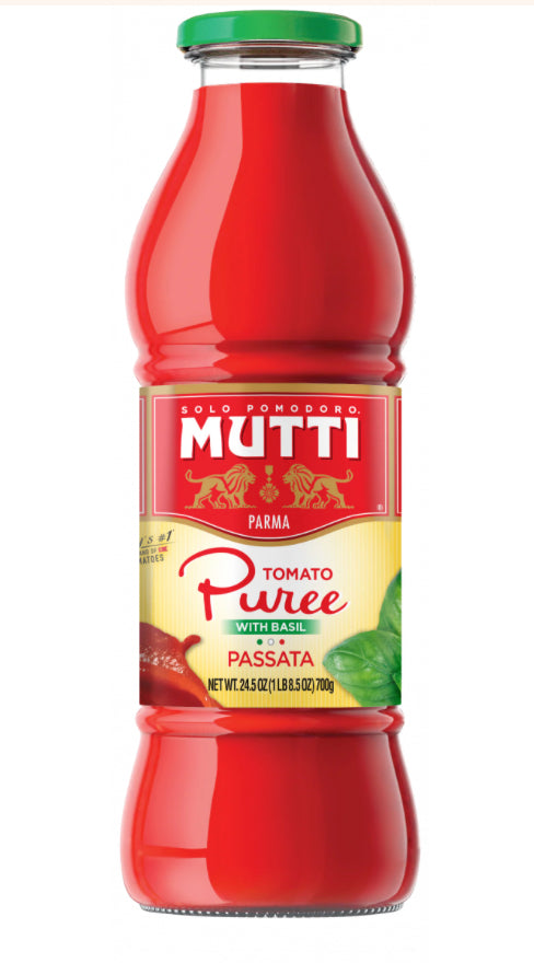 Mutti - Tomato Puree with Basil Passata-700g (Case/6)