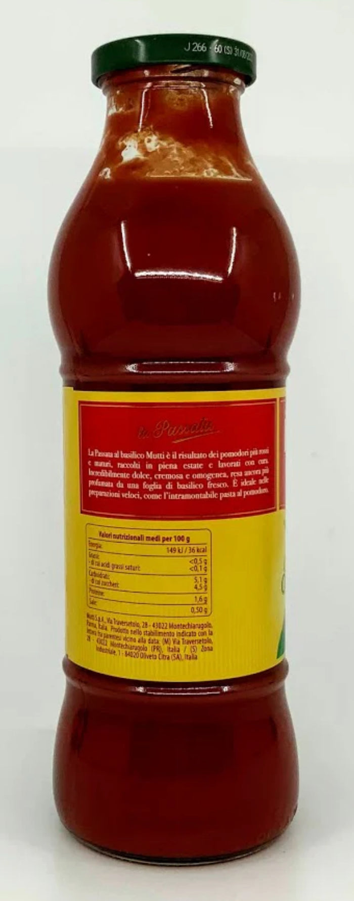 Mutti - Tomato Puree with Basil Passata-700g (Case/6)