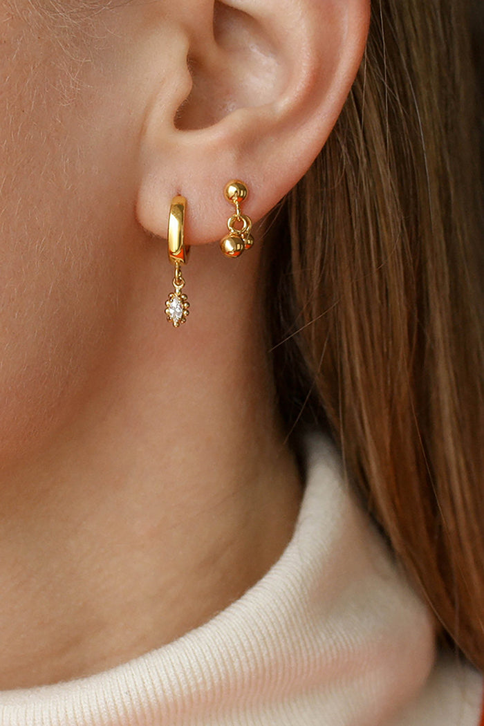 Accessories - Nori Earring Hoop Gold <br> By Neinties