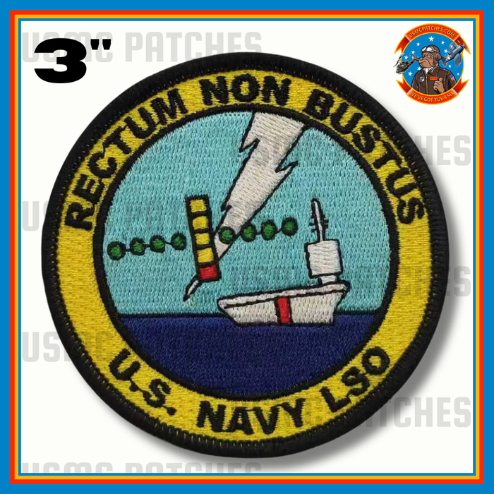 Official US Navy LSO Landing Safety Officer Shoulder Patch