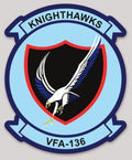 Officially Licensed US Navy VFA-136 Knighthawks Squadron Sticker