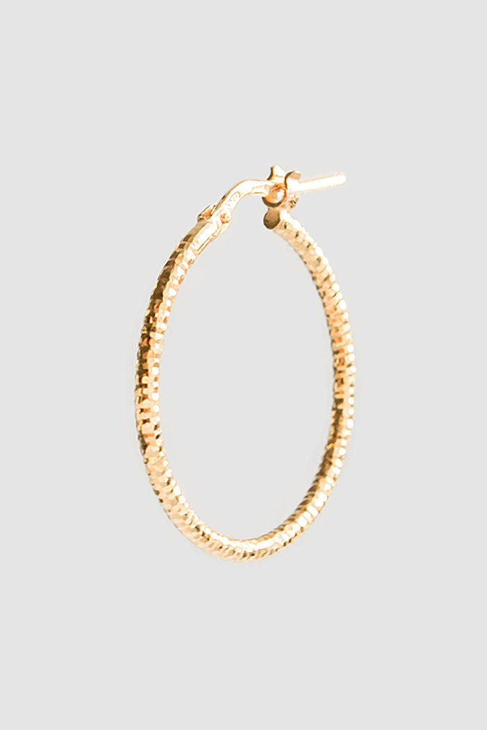 orion earring hoop gold by Neinties on thegreenlabels.com