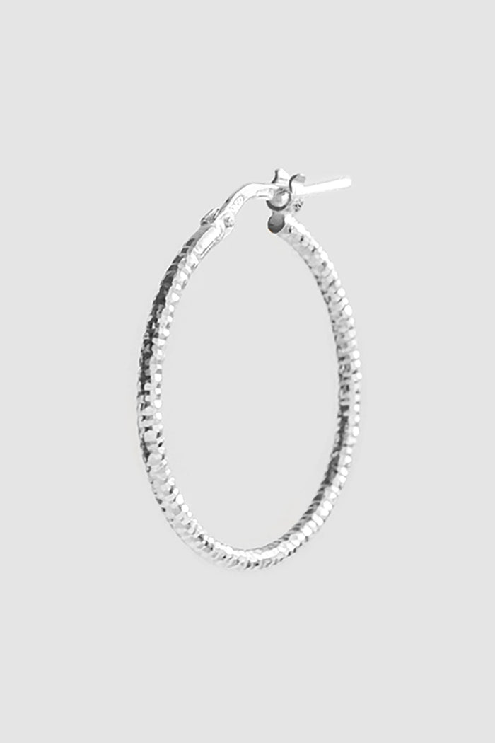 ocean earring hoop sterling silver by Neinties on thegreenlabels.com
