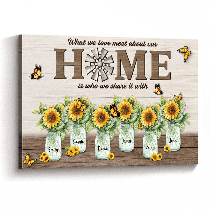 Our Home Sweet Garden - Personalized Customized Canvas - Gift For Family Members, Couples, Lovers