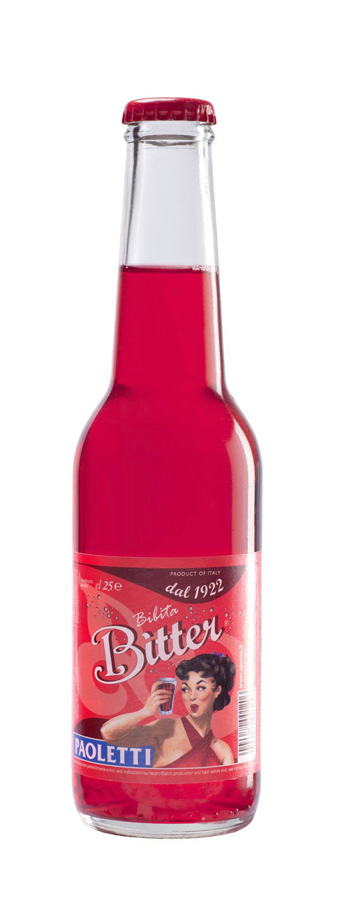 Paoletti - Bitter / 4-Pack - 250ml each bt. Paoletti Bitter, Soft Drink, Made in Italy, 8.4 fl oz | 250mL