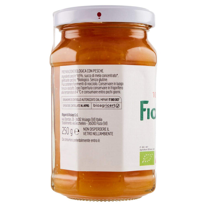 Rigoni Organic Peach Fruit Spread 8.8 oz (Case of 6)