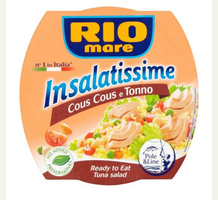 Rio Mare Insalatissima Couscous & Tuna Salad Can (Pack Of 3), 16.8 Ounce