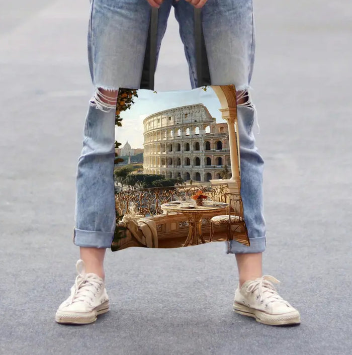 Rome, Italy Colosseum  Tote Bag - Durable Polyester Shoulder Handbag