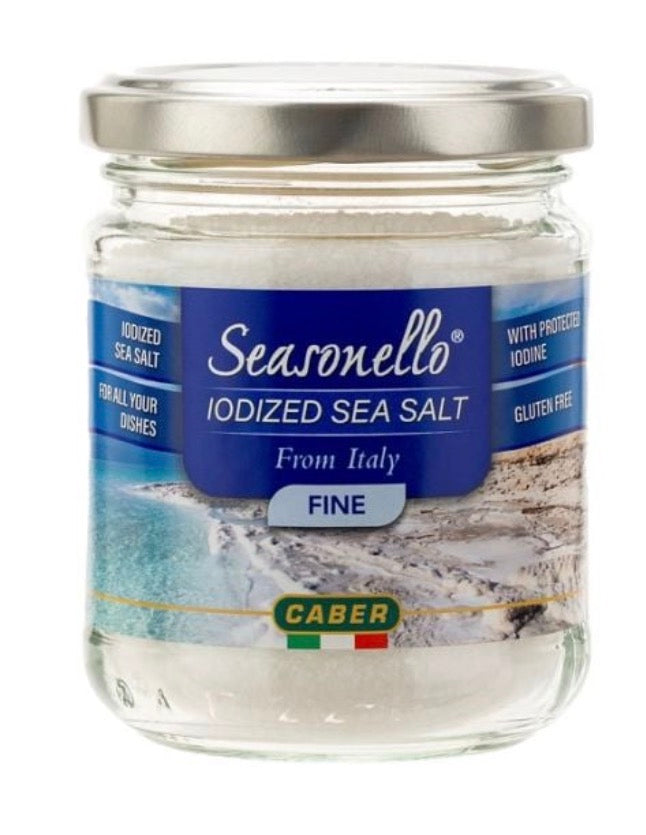 Seasonello Fine Iodine Sea Salt (6-Jars Per Case) 200gm.