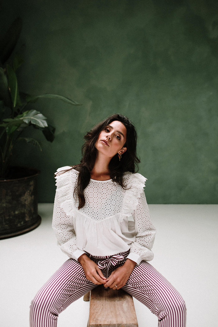 shanti embroidered blouse by J-LAB3L at thegreenlabels