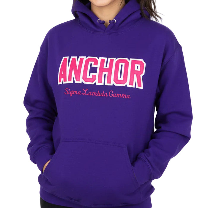 Sigma Lambda Gamma Word Hoodie with Rose
