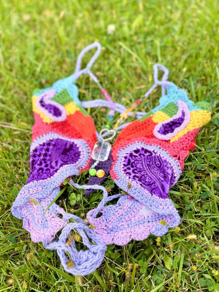 (Sm/M) Rainbow Fairy Butterfly Top