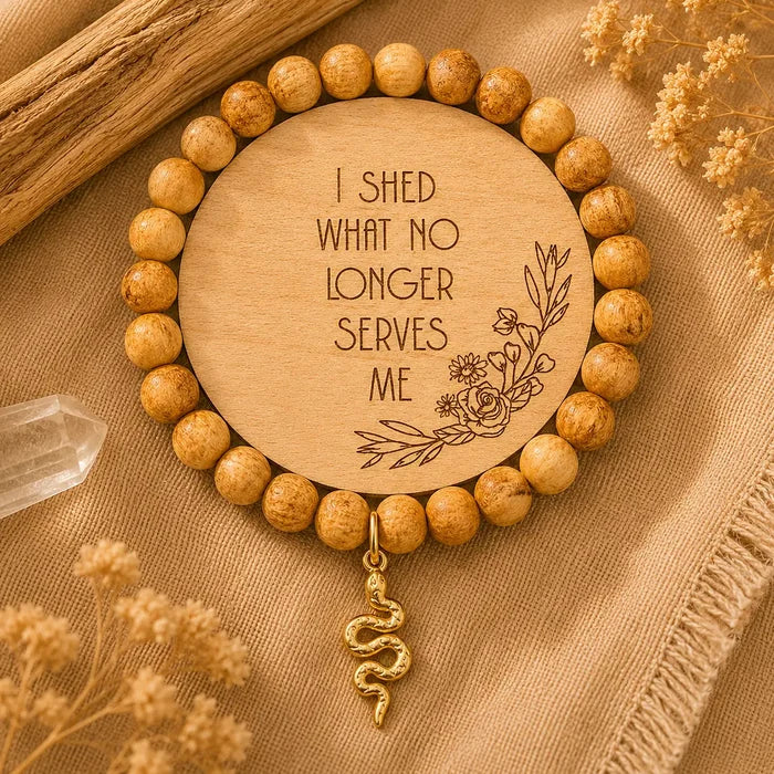 SNAKE Palo Santo Bracelet/Wristlet - FREE SHIPPING!