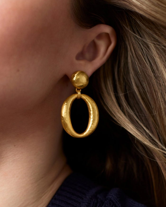 Solara Orbit Statement Earring, Gold