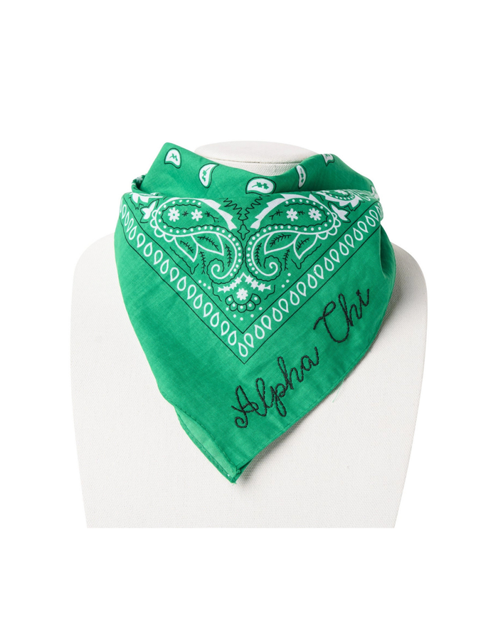 Sorority Cotton Embroidered Bandana