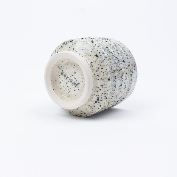 Splatterware Small-ish Ribbed Teabowl