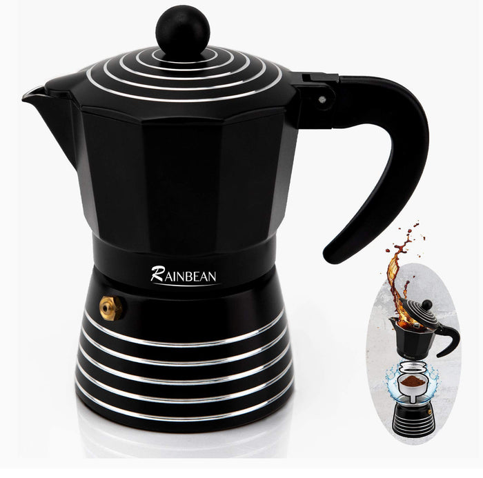 Stovetop Espresso Maker 6 CUP, 12 OZ / 350ML Aluminum Moka Pot Gift Set