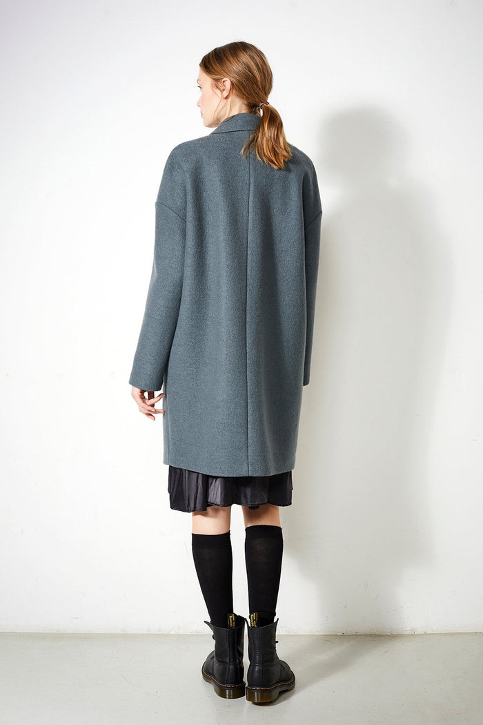 shop taree coat platinum by langerchen at thegreenlabels