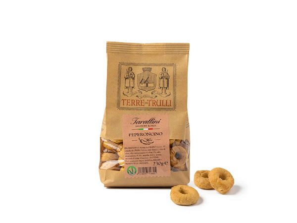 Terre dei Trulli Tarallini Chili (Case of 12) 230gms Each