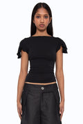 The Leaf Shirt - BLACK