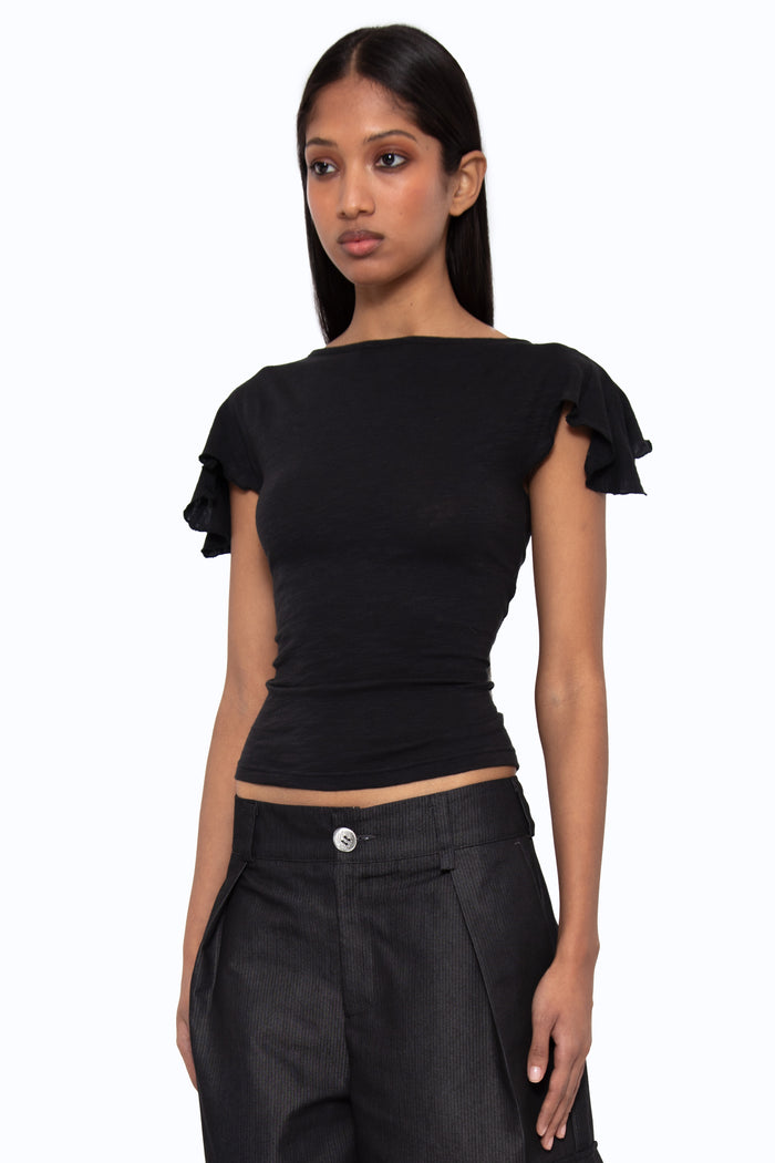 The Leaf Shirt - BLACK