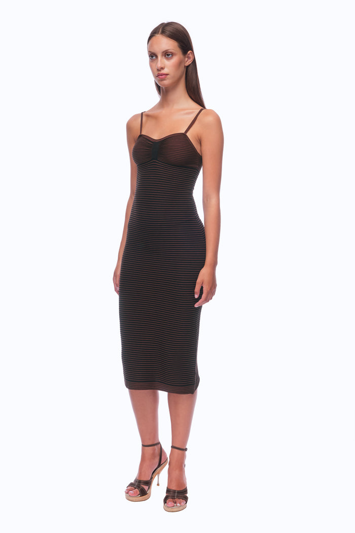 The Snatch Dress - COCOA/NOIRE