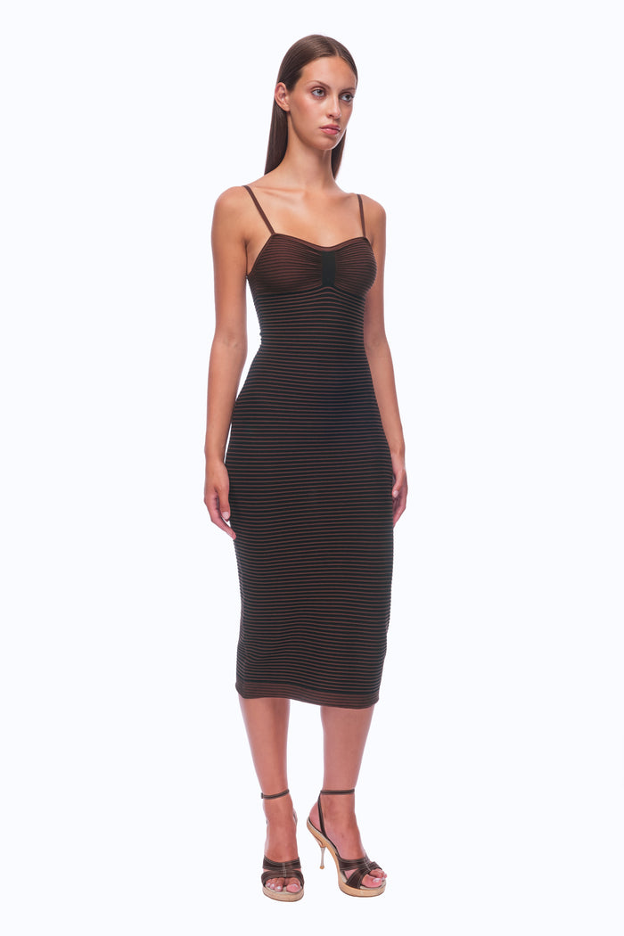 The Snatch Dress - COCOA/NOIRE