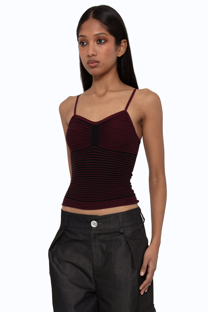 The Snatch Top - BERRY/NOIRE