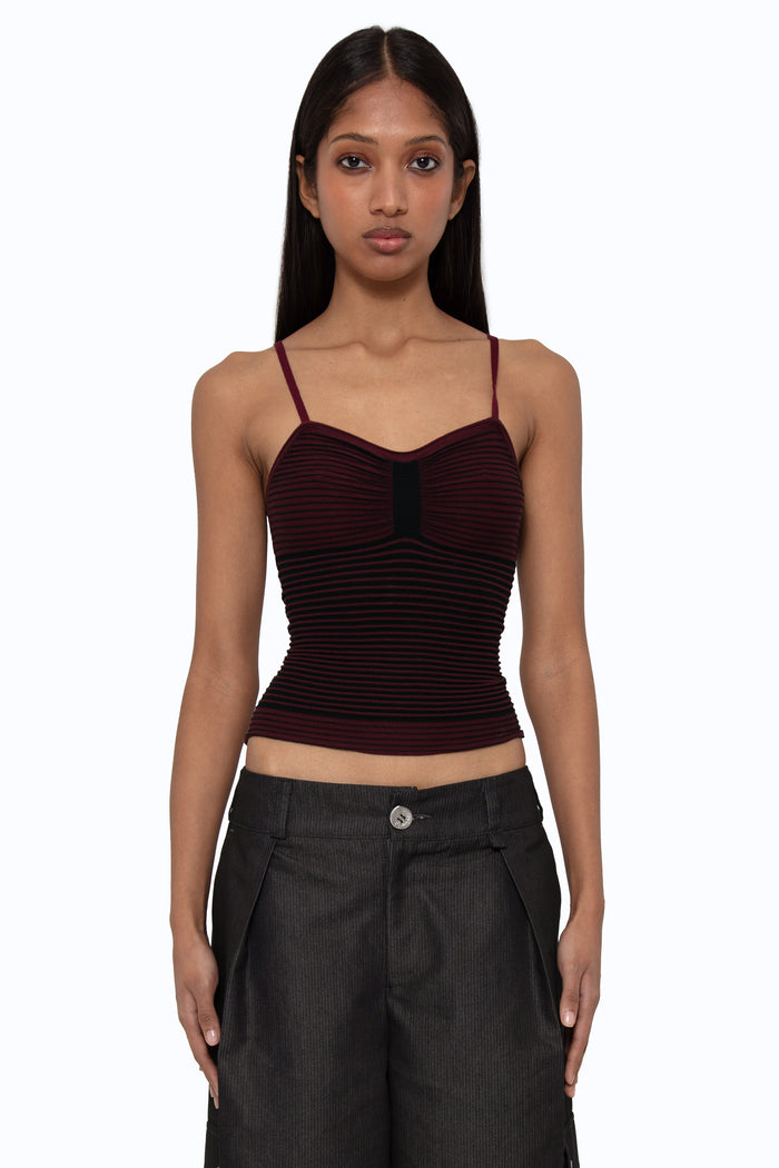 The Snatch Top - BERRY/NOIRE