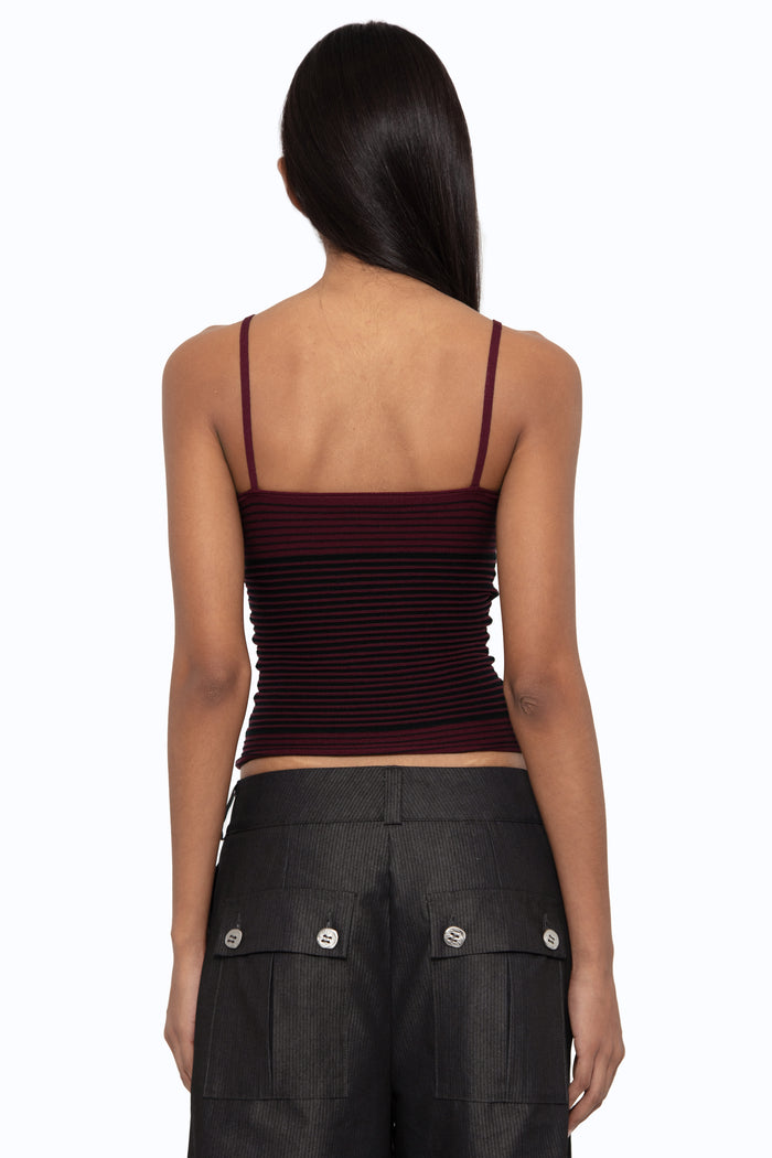 The Snatch Top - BERRY/NOIRE