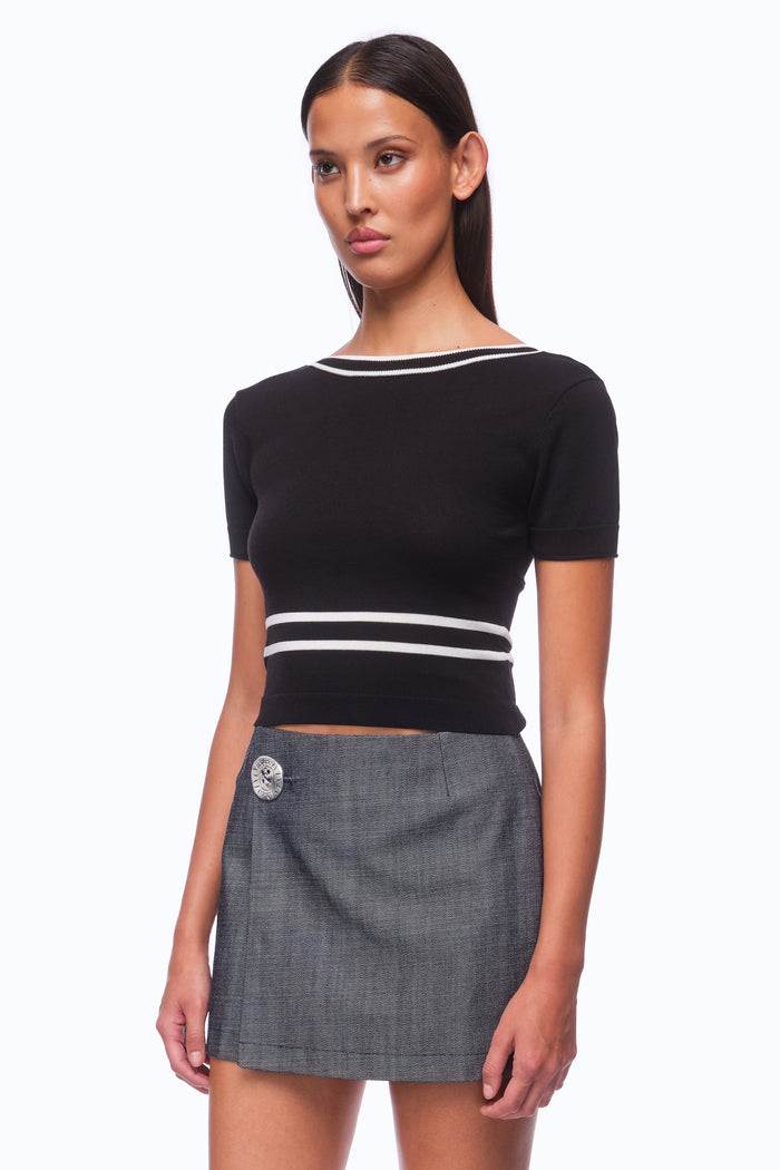 The ‘X’ Top - NOIRE