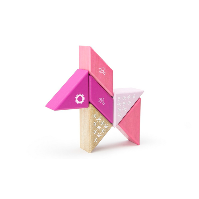 Travel Pals - Kitty Magnetic Wooden Blocks 6 pieces
