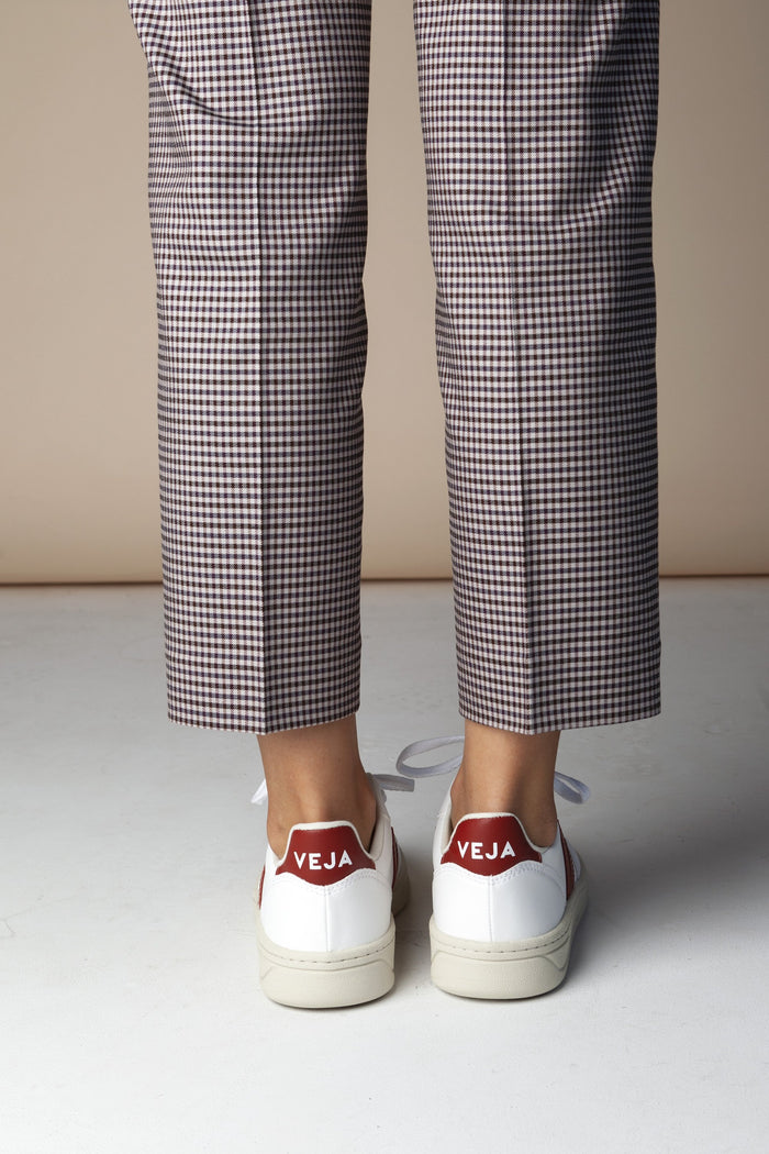 shop v-10 sneaker cwl white rouille by Veja at thegreenlabels