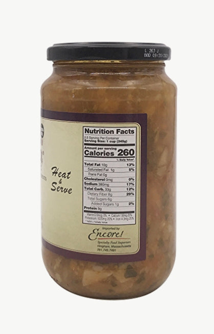 Zuppa Rustica Tuscan Soup, with Fresh Tomato & Spinach - 19.4 Ounces (4-Jars)